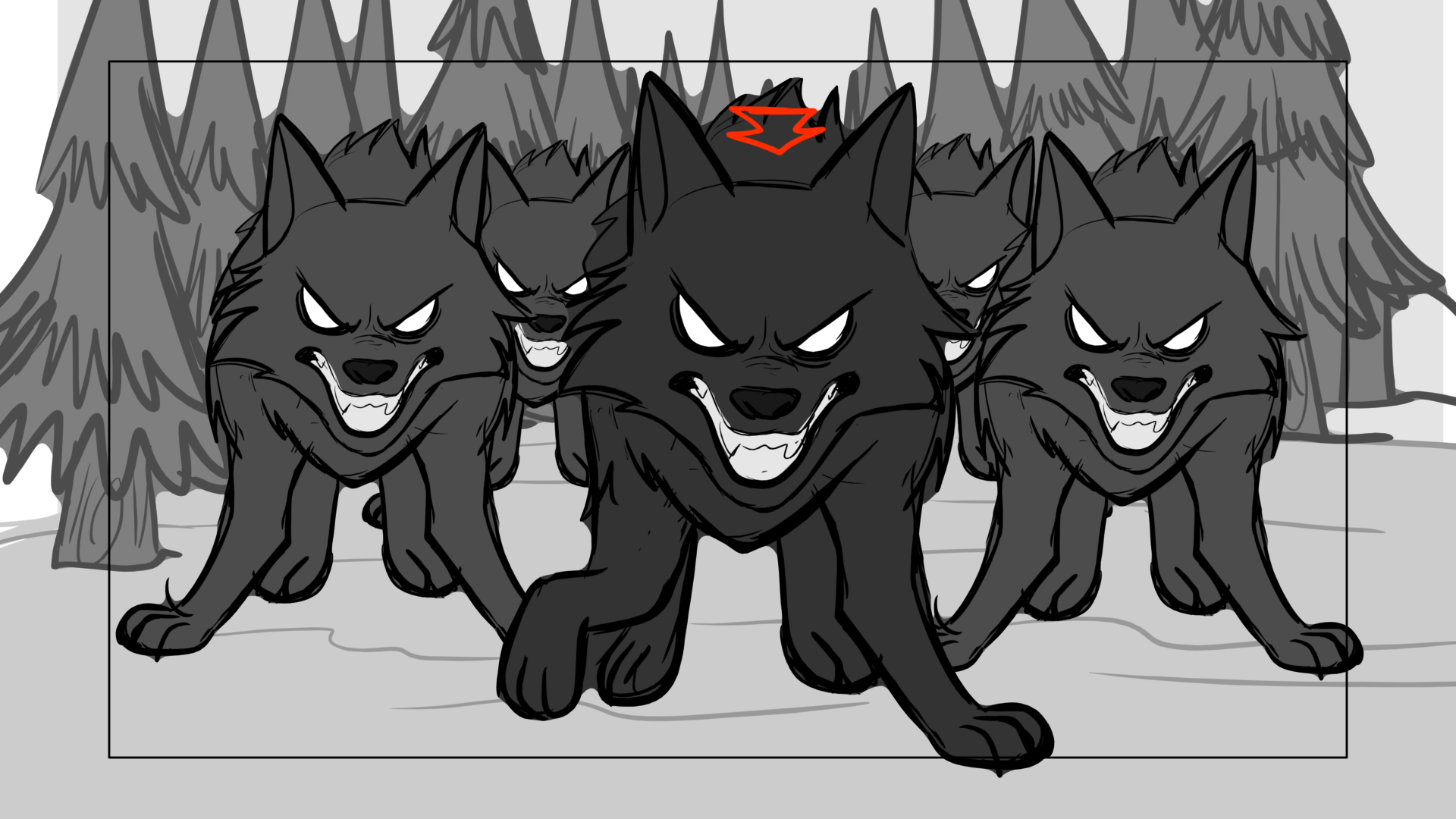 Venom Wars — Escena 11, panel 1, storyboard by Melissa Ballesteros